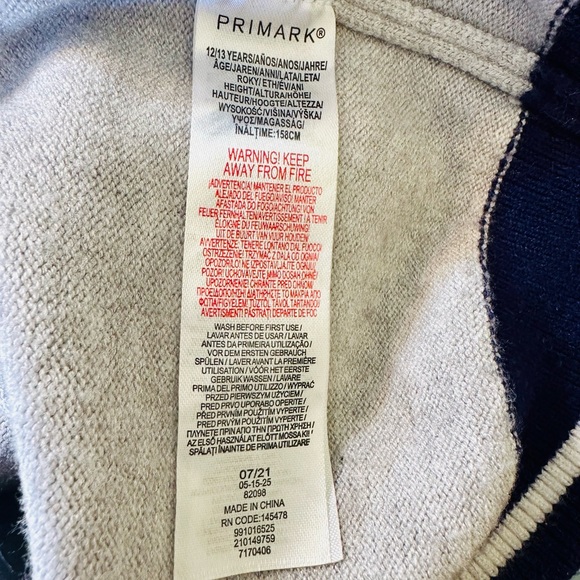 EUC Unisex Primark Grey Pullover Sweater Vest - Picture 11 of 14